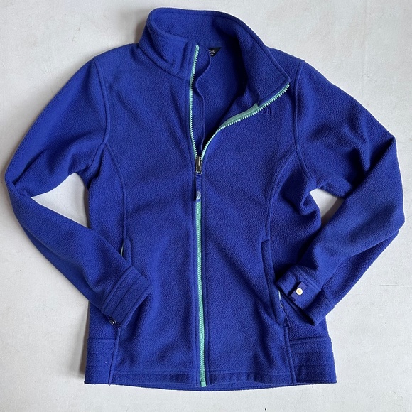 The North Face Girls Purple Fleece Jacket - Picture 1 of 5